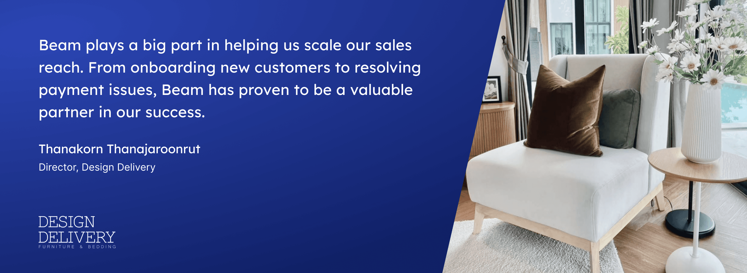 Why Design Delivery Choose Beam for Installments